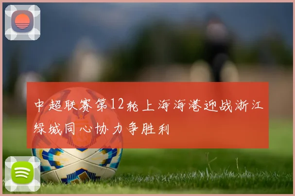 中超联赛第12轮上海海港迎战浙江绿城同心协力争胜利